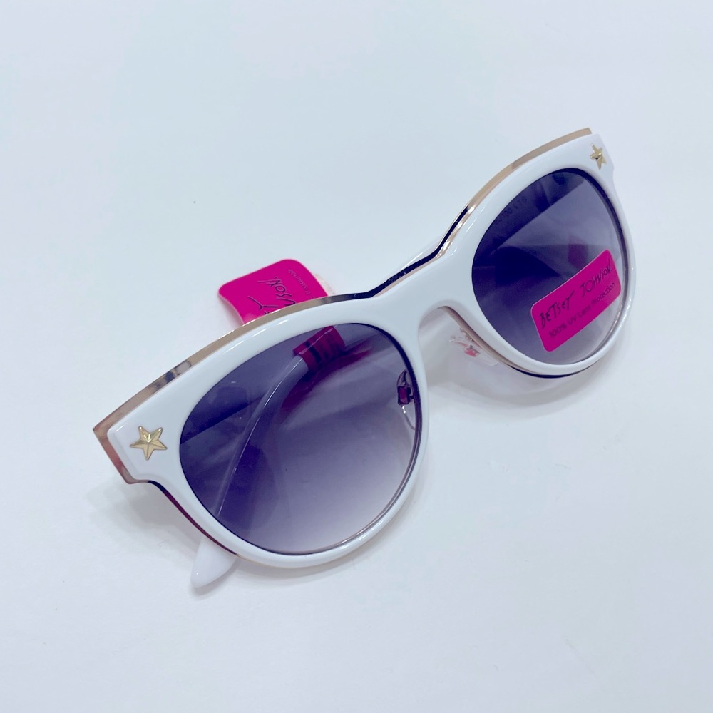 White & gold sunglasses